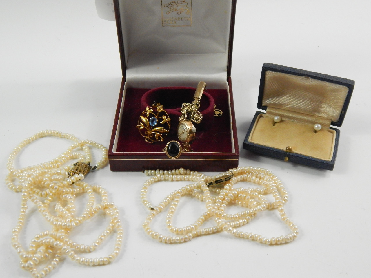 Appraisal: A quantity of lady's jewellery comprising a Nivada ct gold