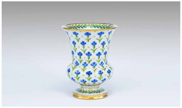 Appraisal: Samson- Sevres Campana Small Vase hand painted with Arabesques of