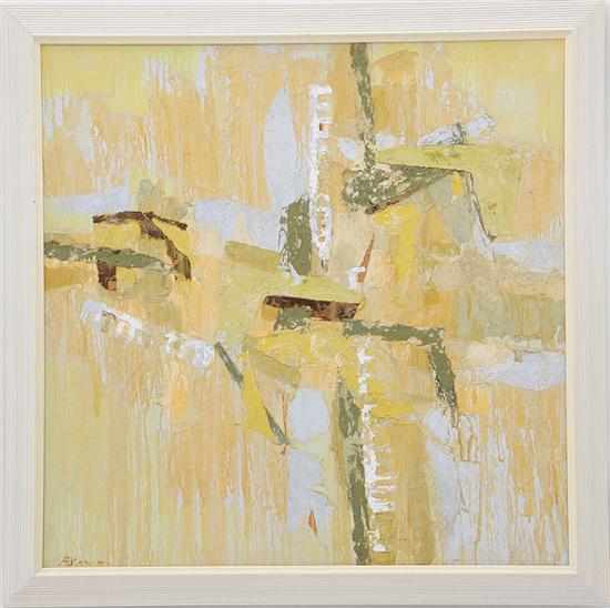 Appraisal: Ann Eckert Keenan New York Florida - LANDSCAPE IN YELLOW