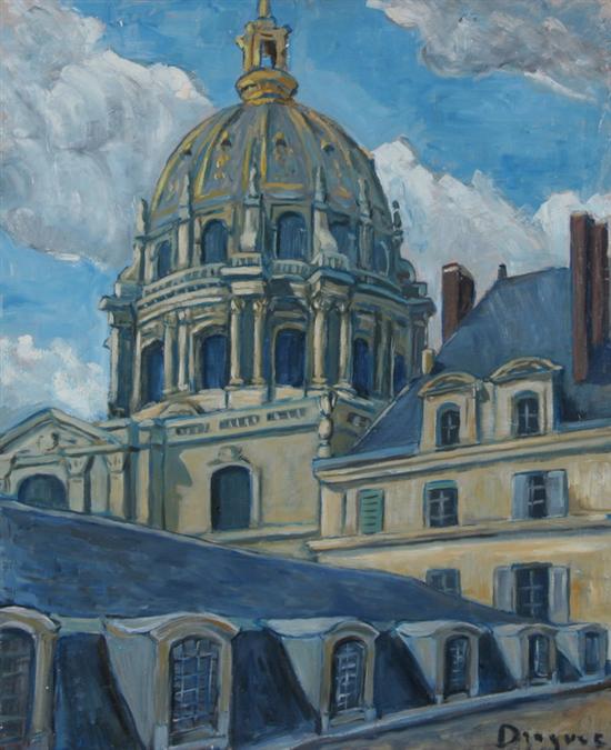 Appraisal: D DROGUET French th century THE DOME OF LES INVALIDES