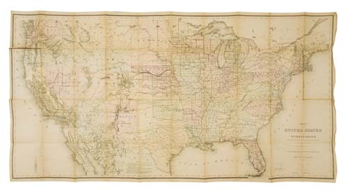 Appraisal: GENERAL LAND OFFICE Map of the United States and Territories