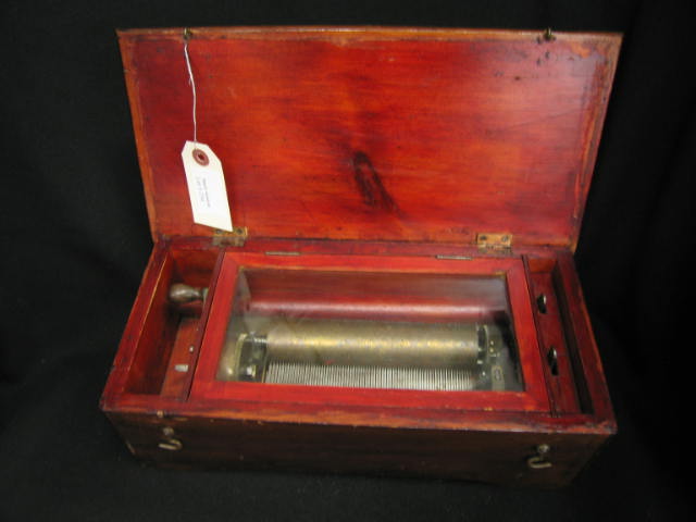 Appraisal: Victorian Swiss Cylinder Music Box working sounds great