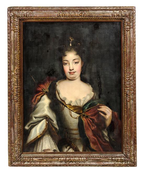 Appraisal: Sale Lot Continental School th Century Portrait of a Lady