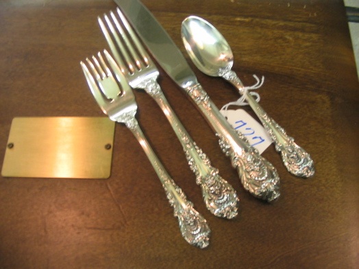 Appraisal: AN PIECE WALLACE SIR CHRISTOPHER STERLING SILVER FLATWARE SET AND