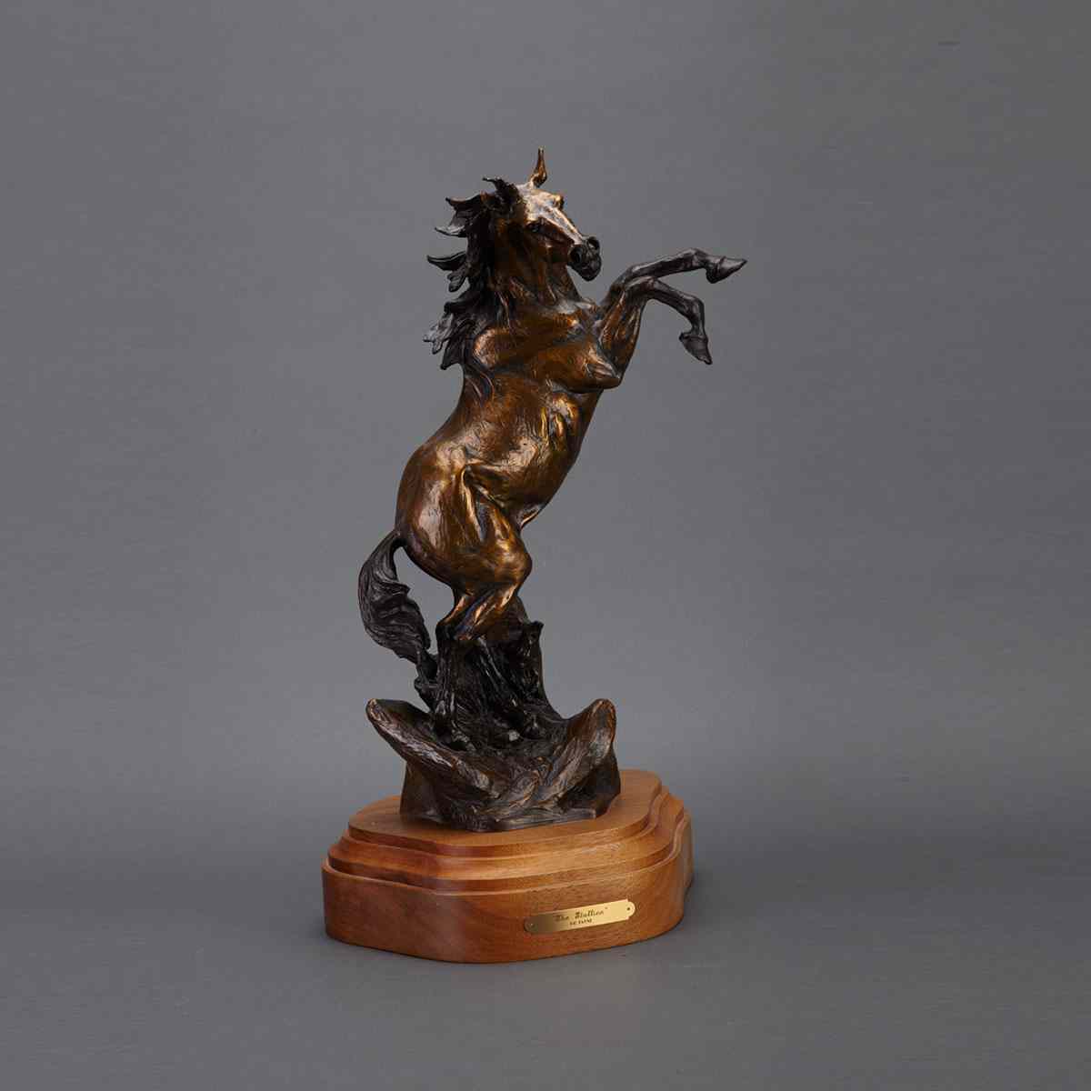 Appraisal: Vic Payne American b THE STALLION patinated bronze on titled