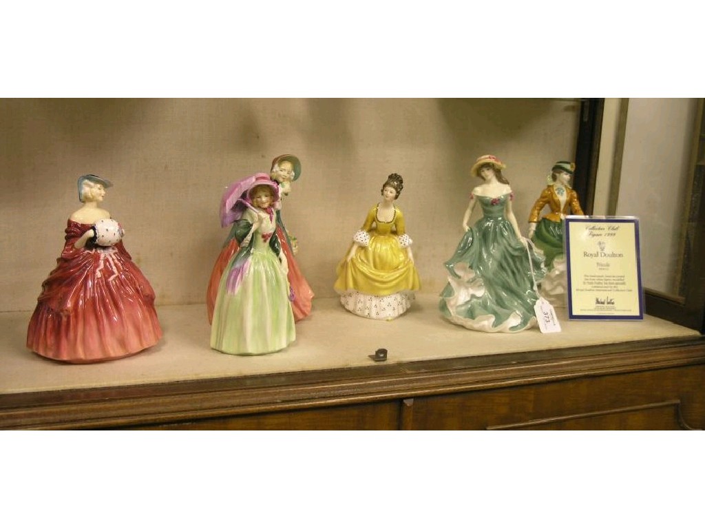 Appraisal: Six Royal Doulton bone china figures Miss Demure HN -