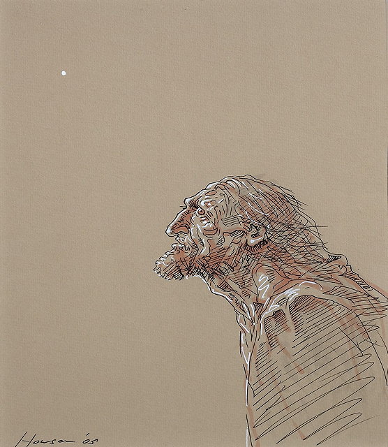 Appraisal: Peter Howson British b 'John the Baptist' signed and dated