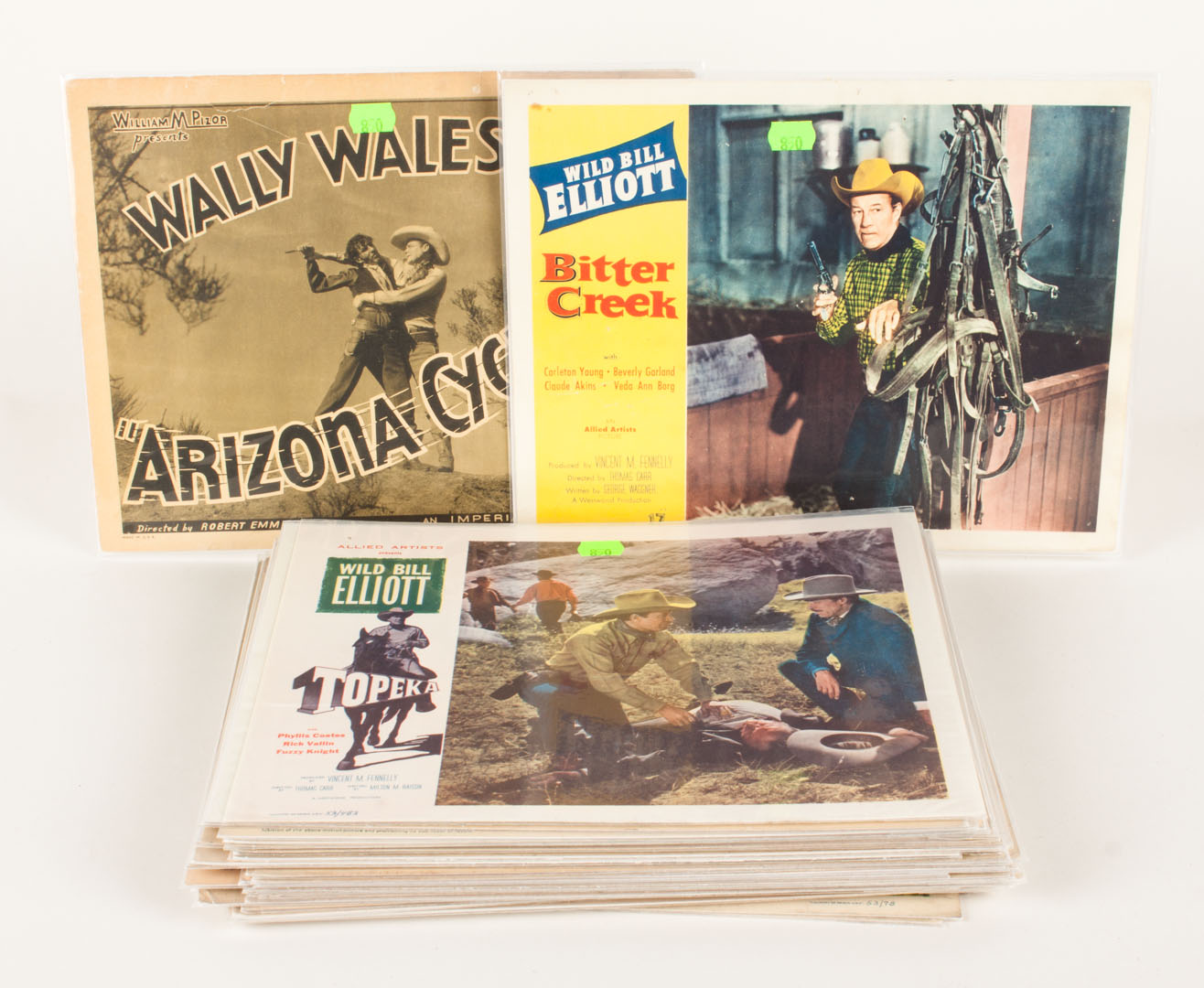 Appraisal: assorted western movie lobby cards s to s large selection