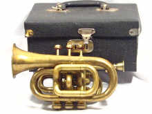 Appraisal: A boxed brass cornet by Bessons Co