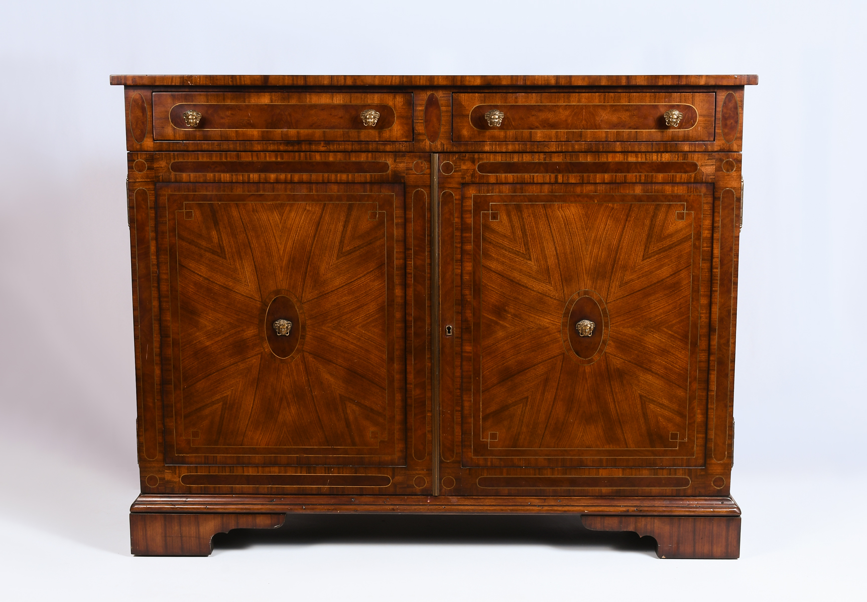 Appraisal: THEODORE ALEXANDER REP-LI-CA SERVER Inlaid Designer Server REP-Li-Ca Rosewood Cabinet