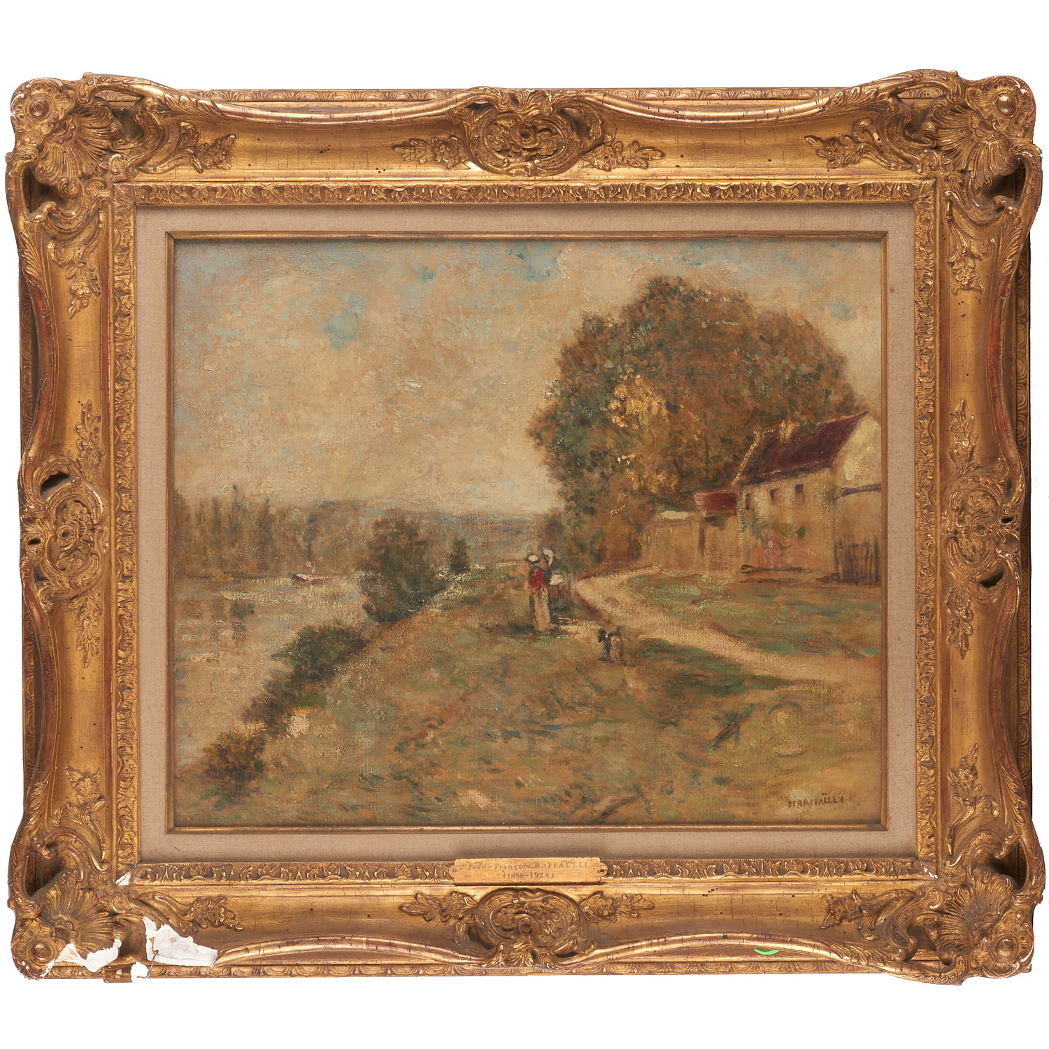 Appraisal: JEAN-FRANCOIS RAFFAELLI ATTRIB PAINTING Attributed to Jean-Francois Raffaelli French -