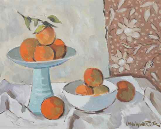 Appraisal: MILO KENDALL WINTER JR American - STILL LIFE OF ORANGES