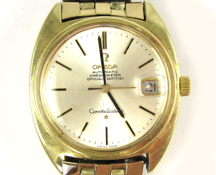 Appraisal: MAN'S VINTAGE SWISS OMEGA AUTOMATIC CONSTELLATION WRIST WATCH case ref