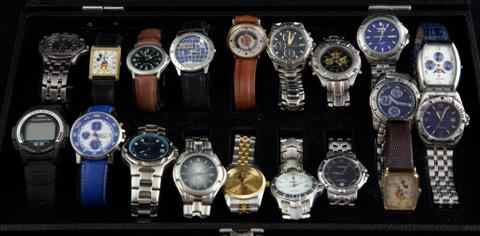 Appraisal: NINETEEN GENTLEMAN'S WATCHES including twelve with stainless bands and six