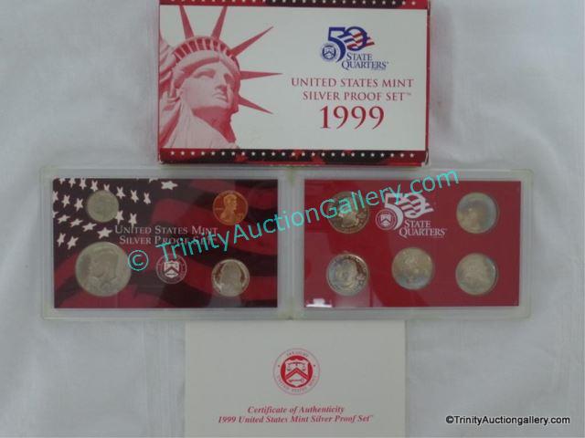 Appraisal: US Mint Silver Proof Coin Set w Coins Issued in