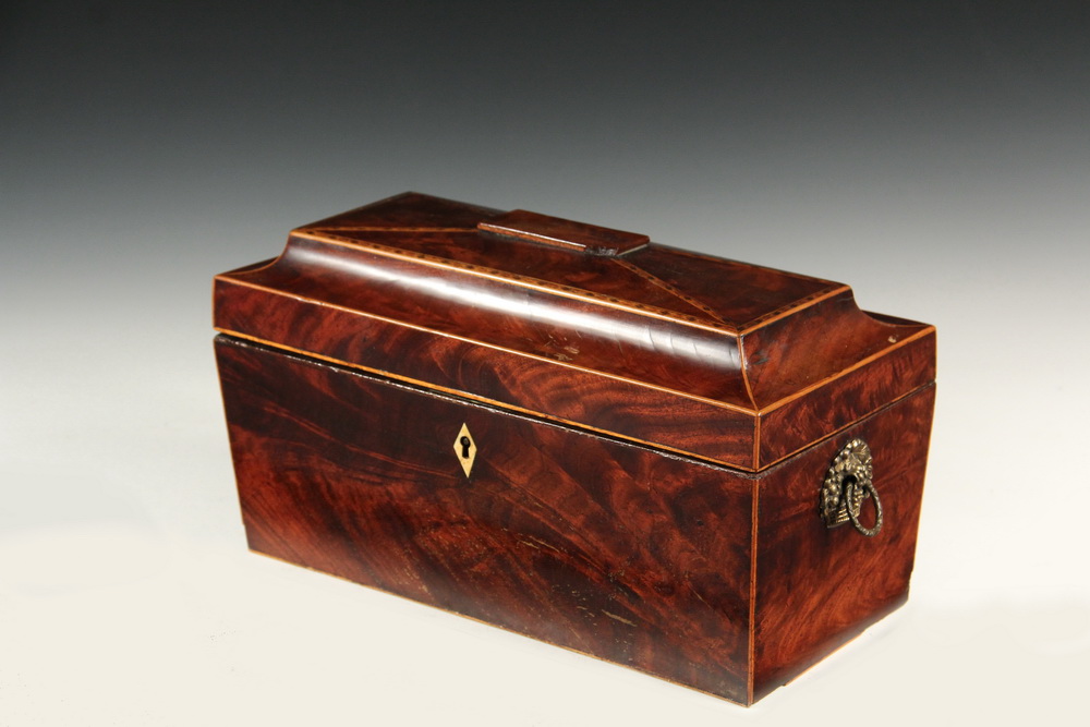 Appraisal: TEA CADDY - American Federal Period probably Boston in flame