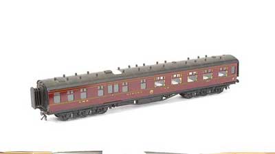 Appraisal: OO Gauge Kitbuilt LMS maroon wheel Dining Car signed by