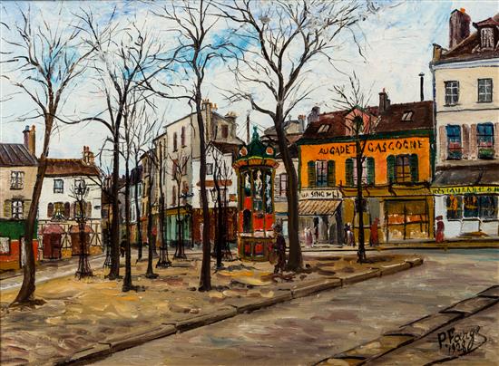 Appraisal: Sale Lot Pierre Farge French - Montmartre oil on canvas