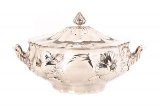 Appraisal: Whiting Gorham Sterling Art Nouveau Tureen Whiting Manufacturing Company American