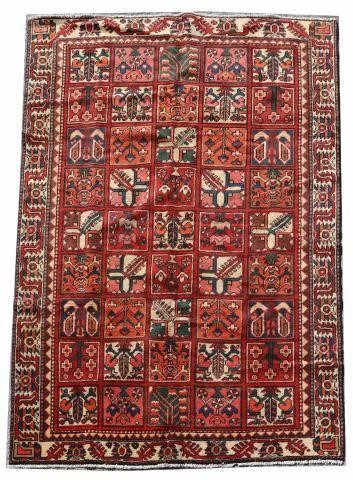 Appraisal: Hand-tied Persian Baktiari rug approx ' l ' w