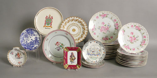 Appraisal: Set of floral dinner and salad plates together with ten