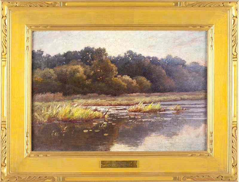 Appraisal: Louis Ritter OH - ''Giverny''oil on canvas signed and inscribed