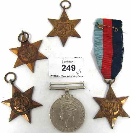 Appraisal: Military Medals to include Africa Star Italy Star France Germany