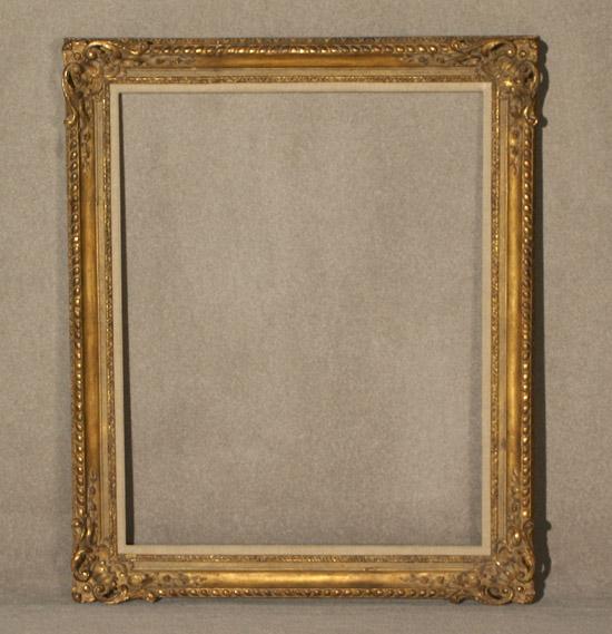 Appraisal: Louis XV Style Giltwood Frame th Century Sight size -