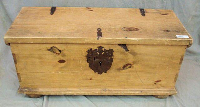 Appraisal: Pine Spanish Style Trunk Dimensions x x high