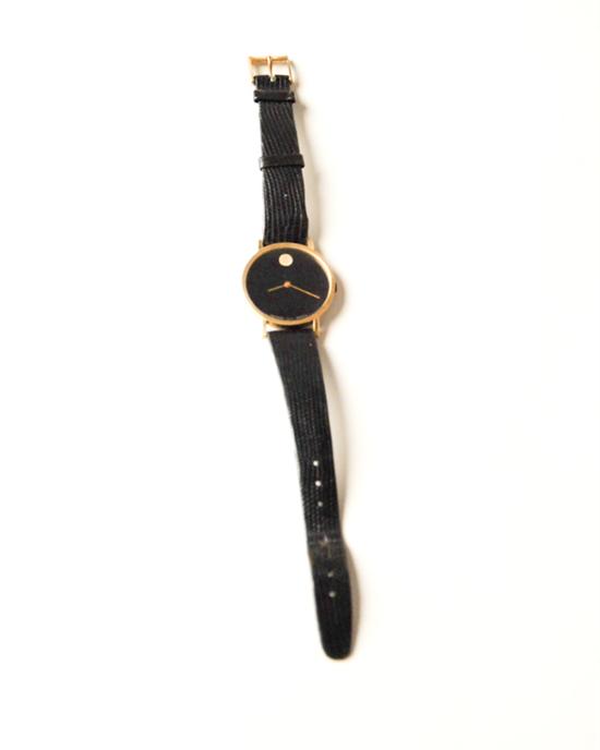 Appraisal: Movado Zenith Man's Wristwatch gold electroplated bezel stainless steel back