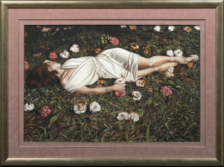 Appraisal: Adrian Deckbar American Louisiana b Woman Sleeping in a Field