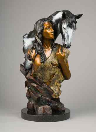 Appraisal: RIP CASWELL ORIGINAL BRONZE FIGURATIVE SCULPTURE Oregon born -active Rip