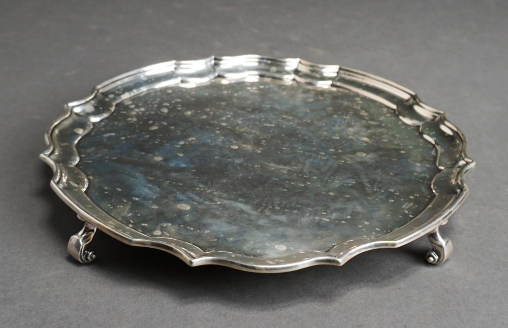 Appraisal: George V Sterling Silver Footed Tray Probably William Devenport Sheffield