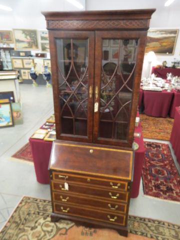 Appraisal: Fine Thomasville Mahogany Secretary Bookcase tall wide deep