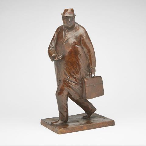 Appraisal: WILLIAM HADD MCELCHERAN R C A STRIDING BUSINESSMAN WITH ATTACH