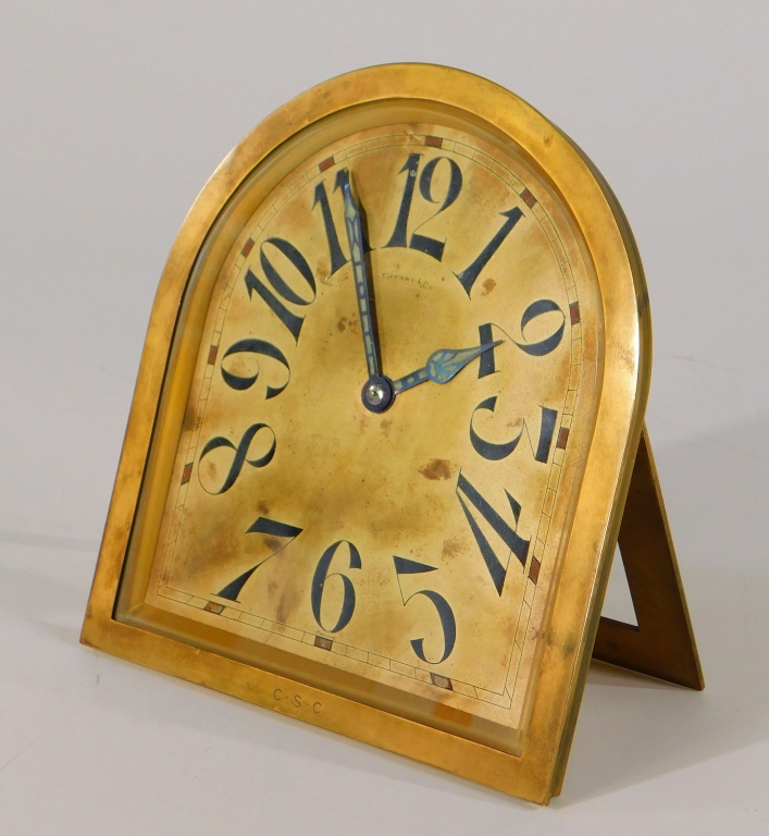 Appraisal: TIFFANY CO FRENCH ART DECO DESK CLOCK New York France