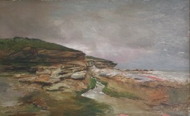 Appraisal: Petrus Van der Velden - Rock Forms Bondi oil on