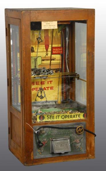 Appraisal: Traveling Crane -Cent Arcade Game Description s Exhibit All original