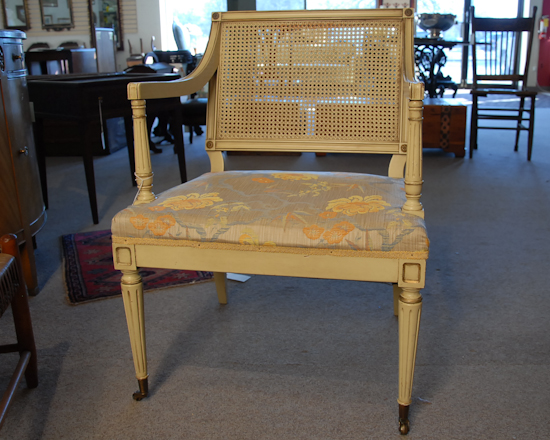 Appraisal: Hickory Chair Co Open Arm Chair with Upholstered Seat and