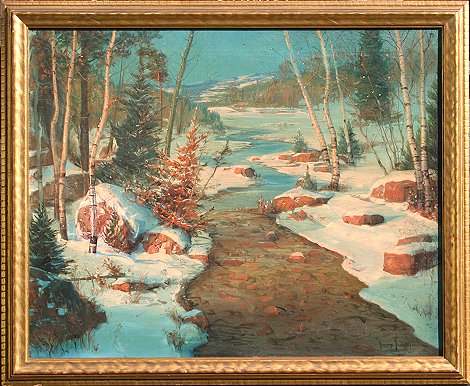 Appraisal: SVENDSEN Svend American - Winter Stream OIL C '' x