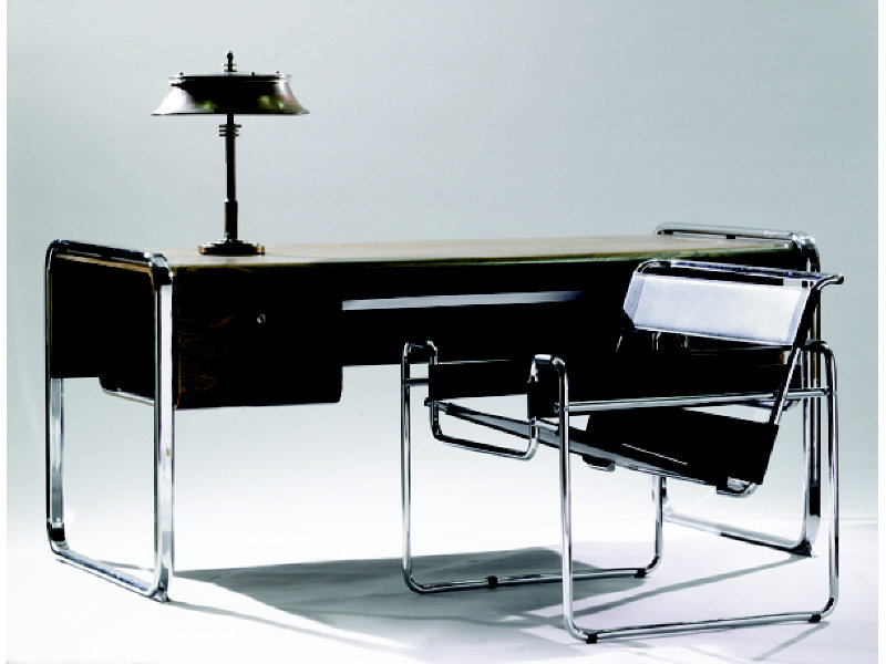 Appraisal: PETER PROTZMAN FOR HERMAN MILLER Molded wood and chromed steel