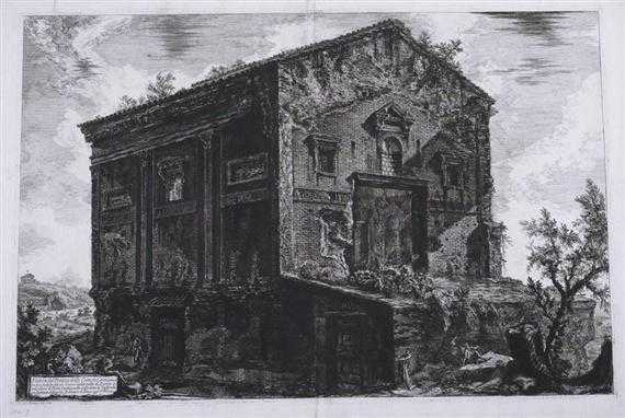 Appraisal: PIRANESI GIOVANNI BATISTA Mogliano - Rome Veduta del Tempio delle