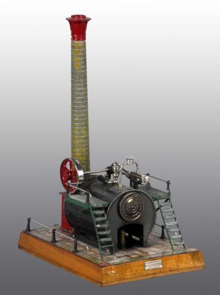 Appraisal: Bing Monna Overtype Stationary Steam Toy Description Was no in