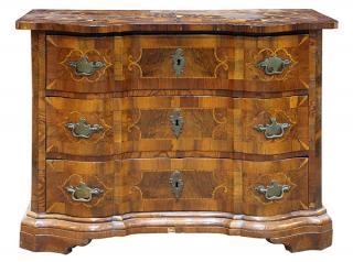 Appraisal: Italian Baroque inlaid commode Italian Baroque inlaid commode early th