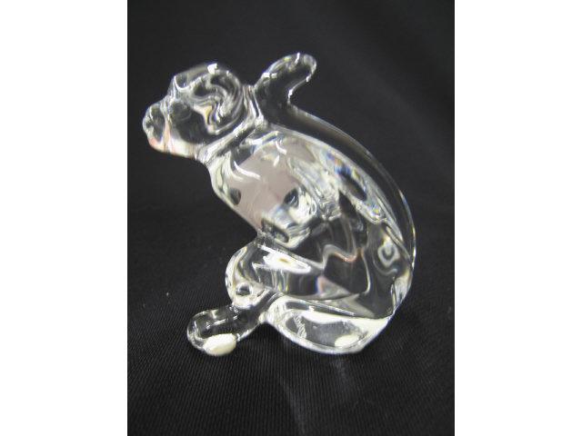 Appraisal: Baccarat Crystal Figurine of a Monkey excellent