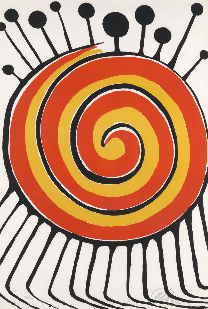 Appraisal: ALEXANDER CALDER Le Grande Spiral Color lithograph x mm x