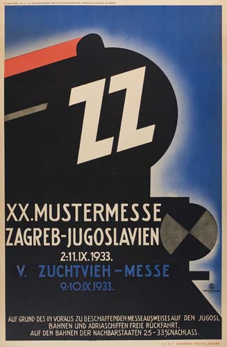 Appraisal: M EGERSDORFER DATES UNKNOWN XX MUSTERMESSE ZAGREB-JUGOSLAVIEN x inches Z