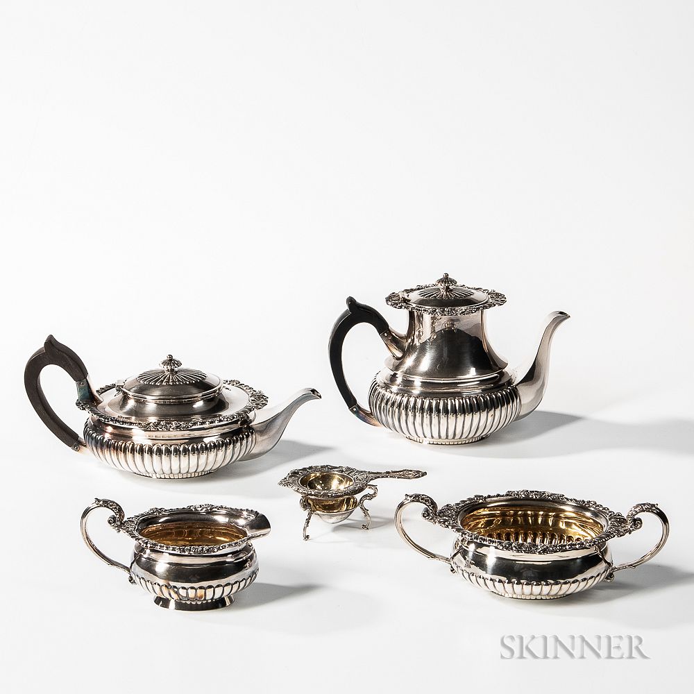 Appraisal: Four-piece Durgin Sterling Silver Tea and Coffee Service Four-piece Durgin