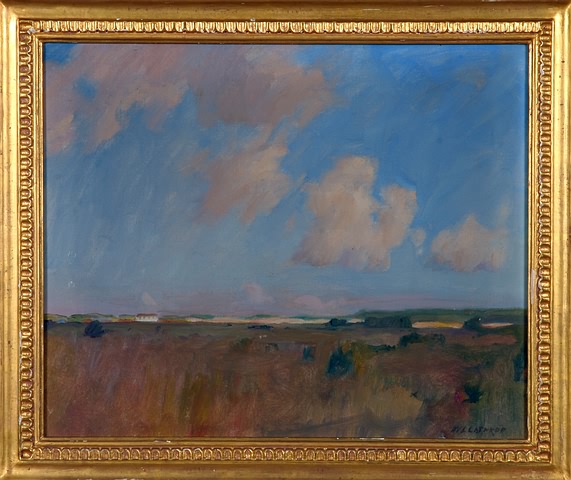 Appraisal: Clouds Montauk landscape oil on canvas x SLR W L