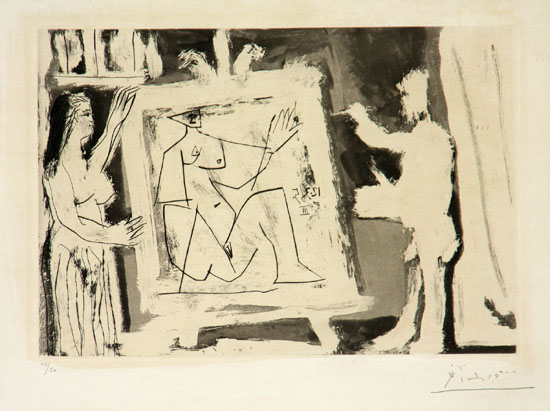 Appraisal: Pablo Picasso Spanish - Dans l'Atelier Bloch Aquatint and etching